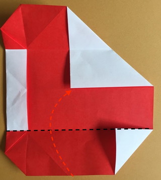 ハートの箸袋の折り方16